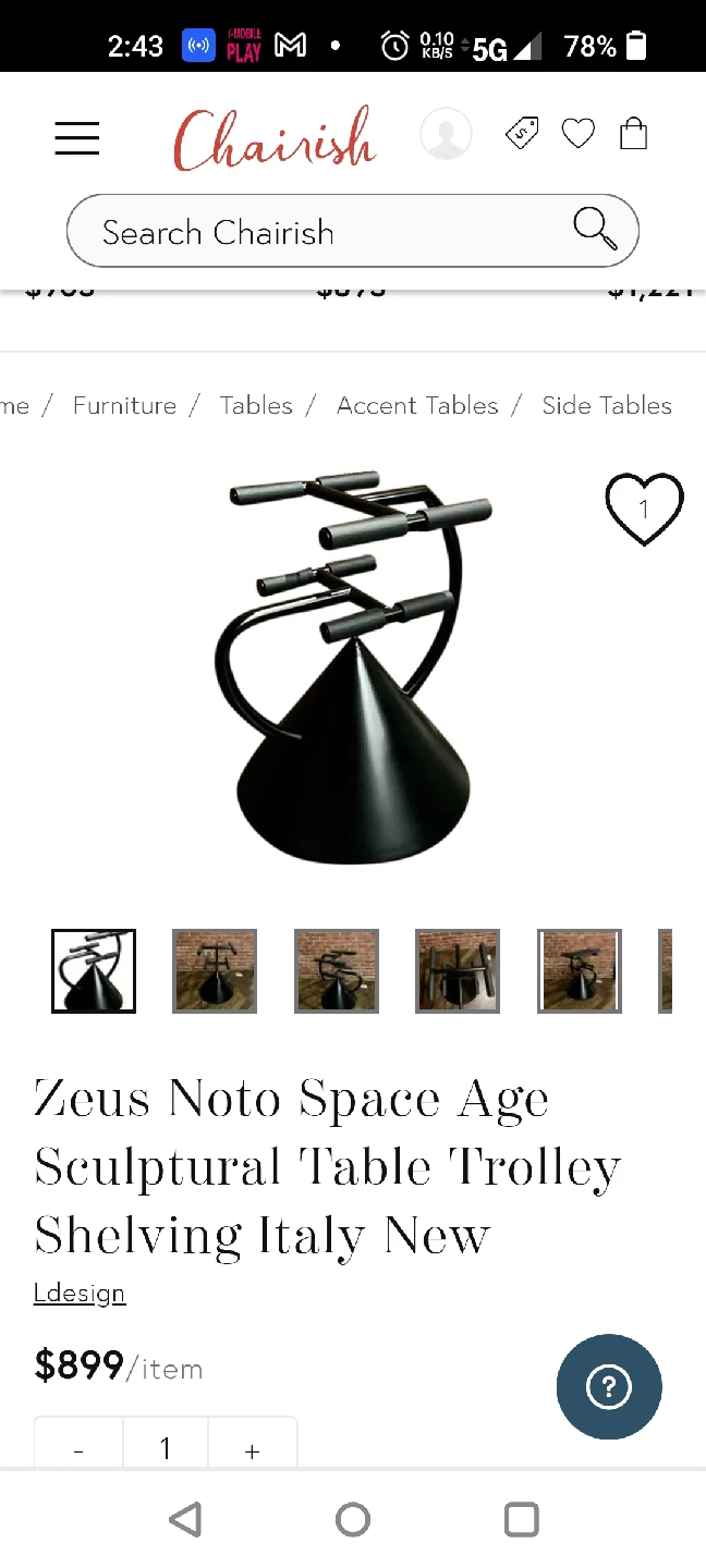 Zeus Noto Space Table Trolley - photo 4