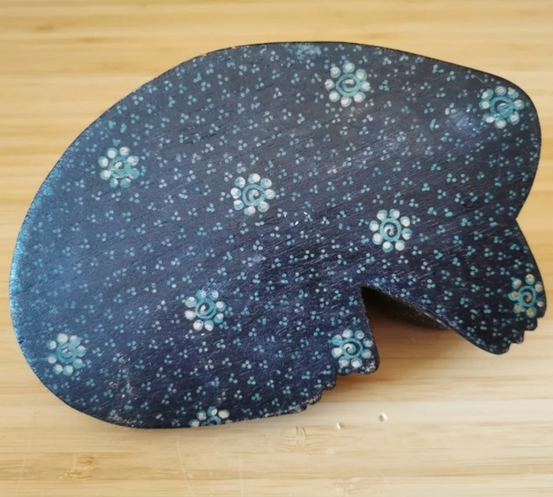 Handcarved Handpainted Wood Cat Decor image indicator(7)