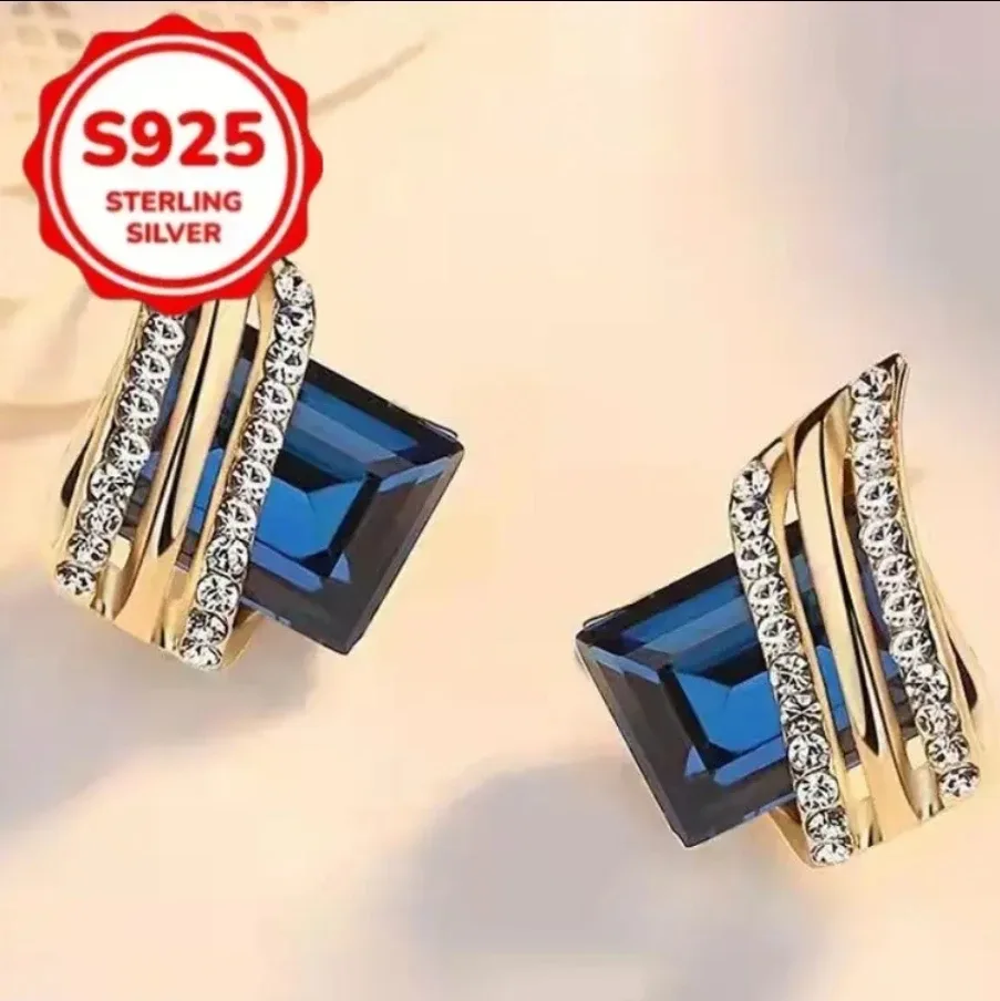 S925 Sterling Silver Gemstone Earrings image indicator(4)