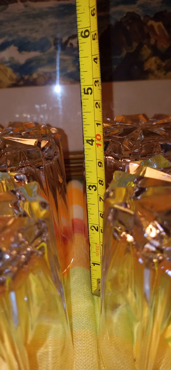 6 retro rock crystal glasses in mint condition image indicator(6)