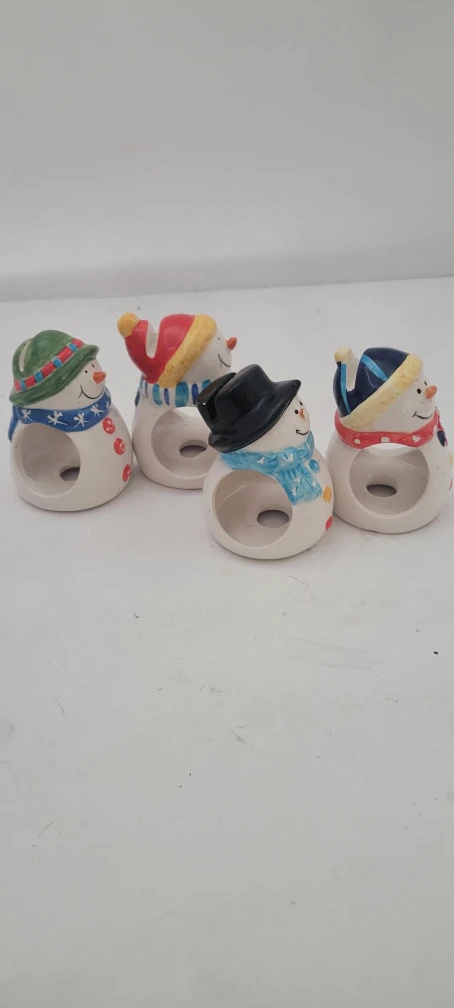 Set of 4 Snowman napking Holders - photo 2