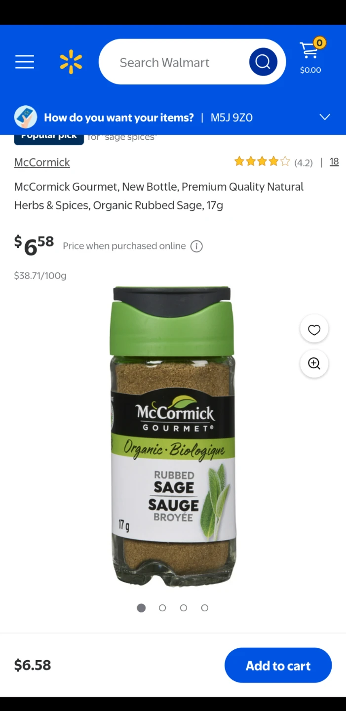 McCormick Organic Rubbed Sage, 17g - photo 4