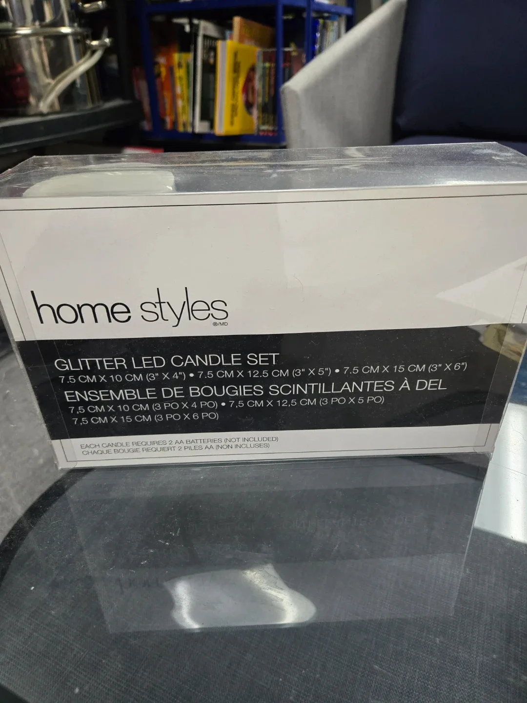 Home Styles Glitter LED Candle Set - New image indicator(2)