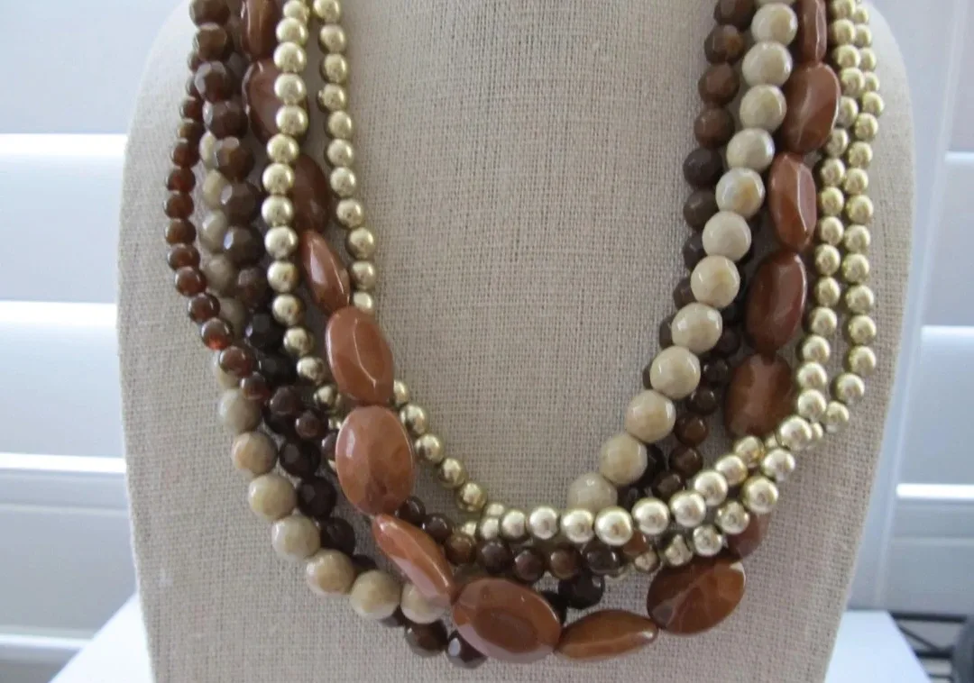 VINTAGE MULTI STRAND NECKLACE image indicator(5)