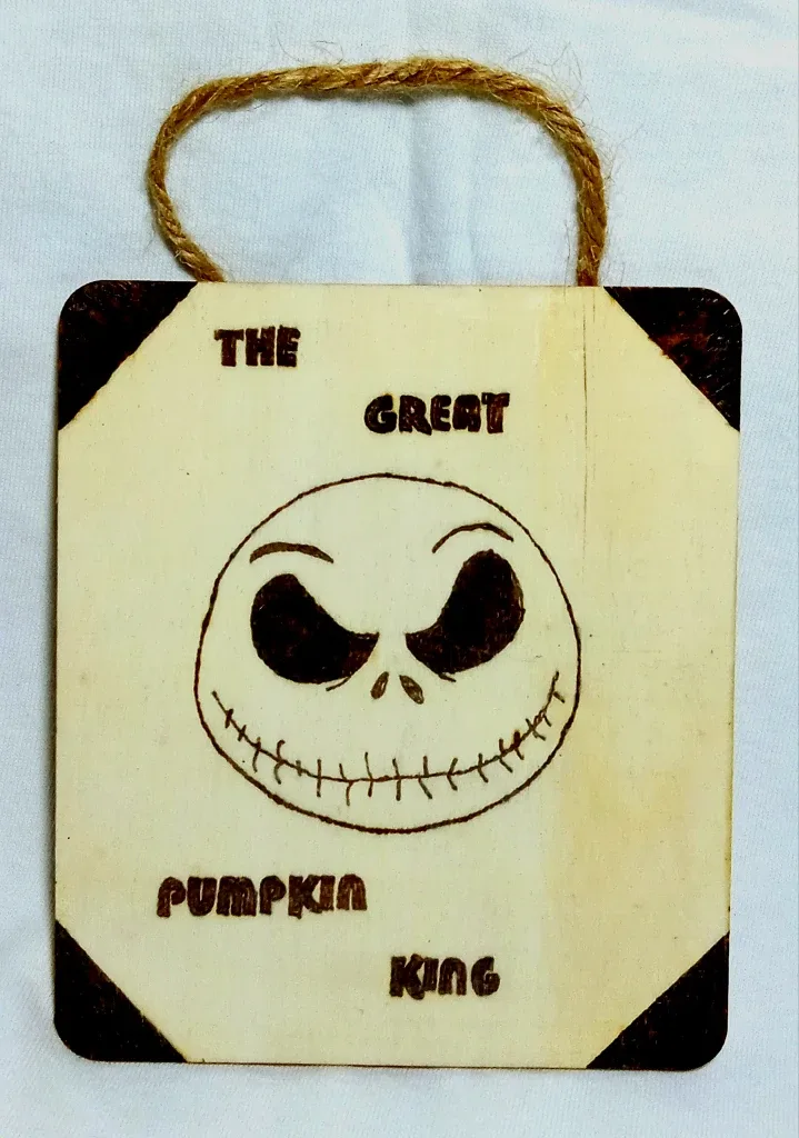 The Great Pumpkin King Wood Ornament