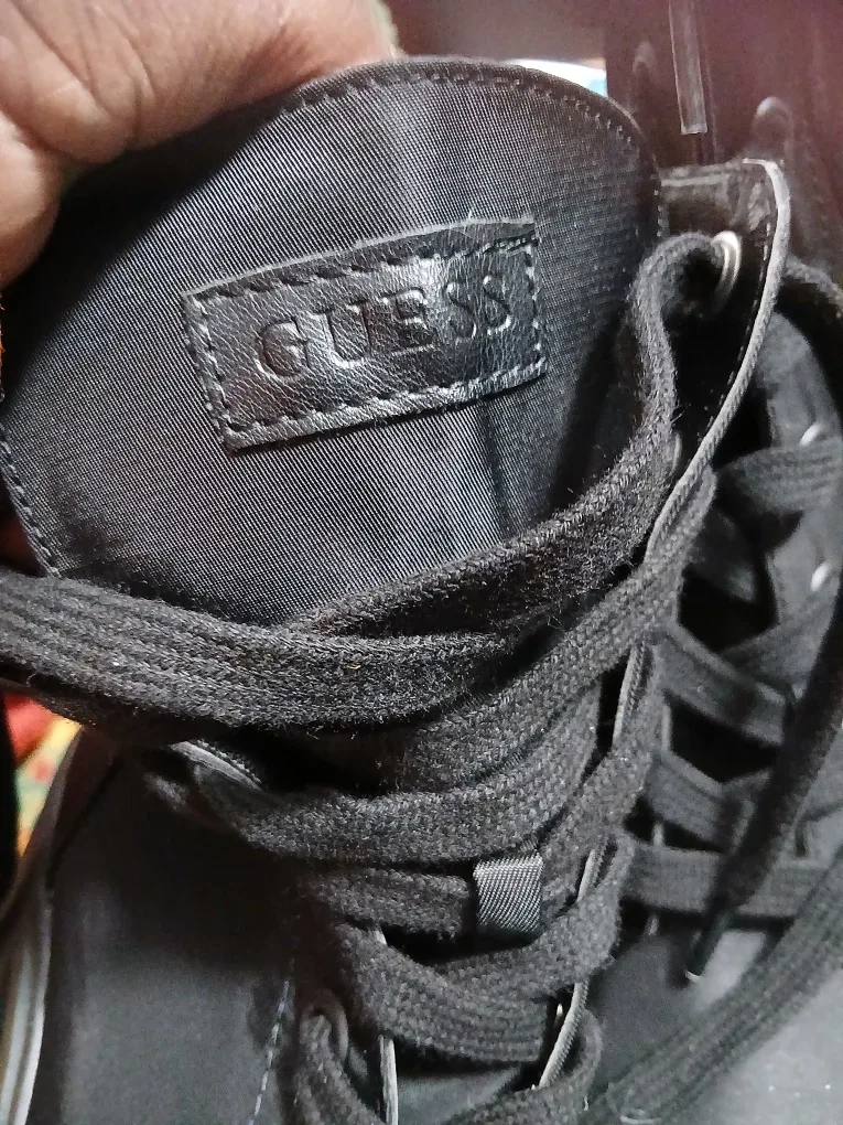 Guess Black Lace-Up Heeled Boots image indicator(4)