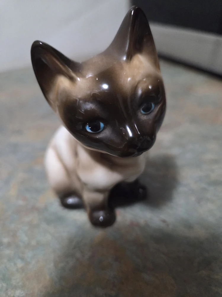 Vintage Siamese Cat Figurine, Korea - photo 2