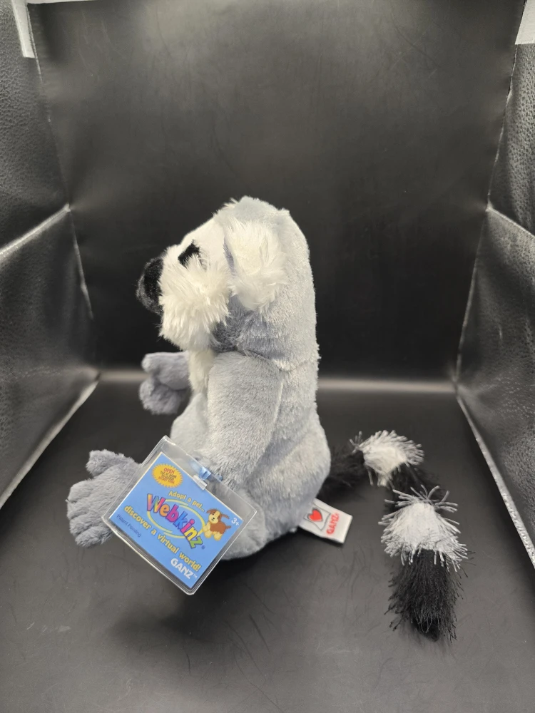 New Ganz Webkinz Ring Tailed Lemur HM369 Plush Toy Unused Code - photo 2
