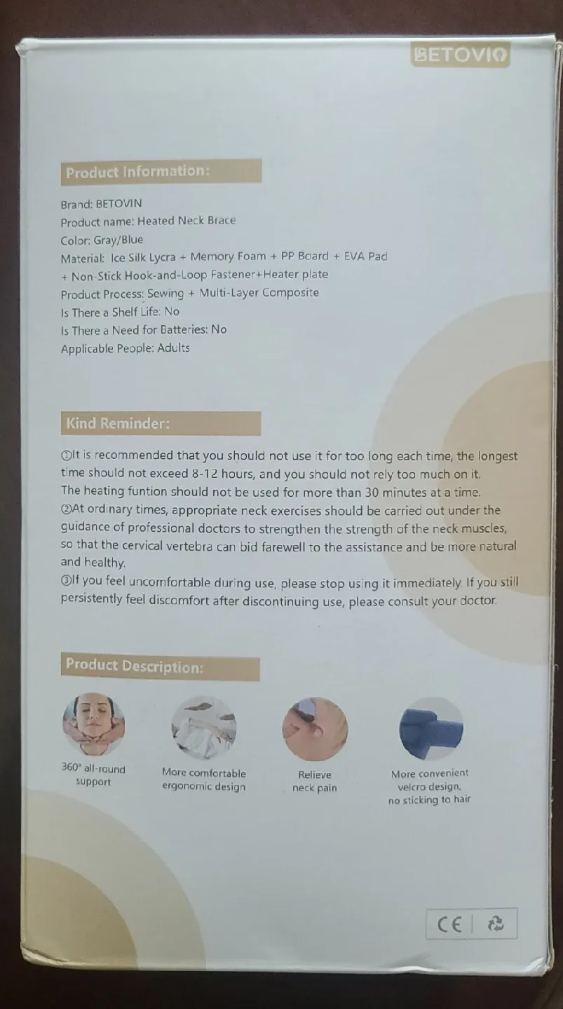 BETOVIO Heated Neck Brace image indicator(3)