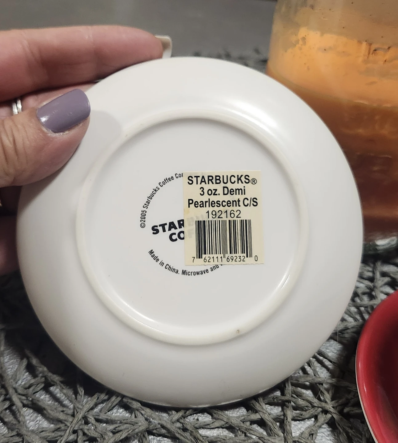 Vintage 2005 Starbucks 3 oz Demi Pearlescent C/S Set - photo 4