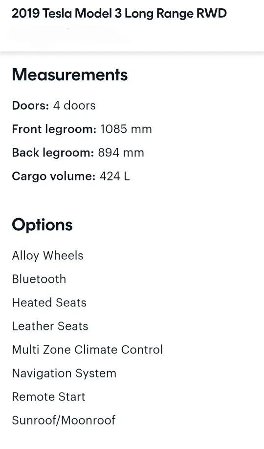 2019 Tesla Model 3 Long Range RWD 190 000 KM image indicator(6)
