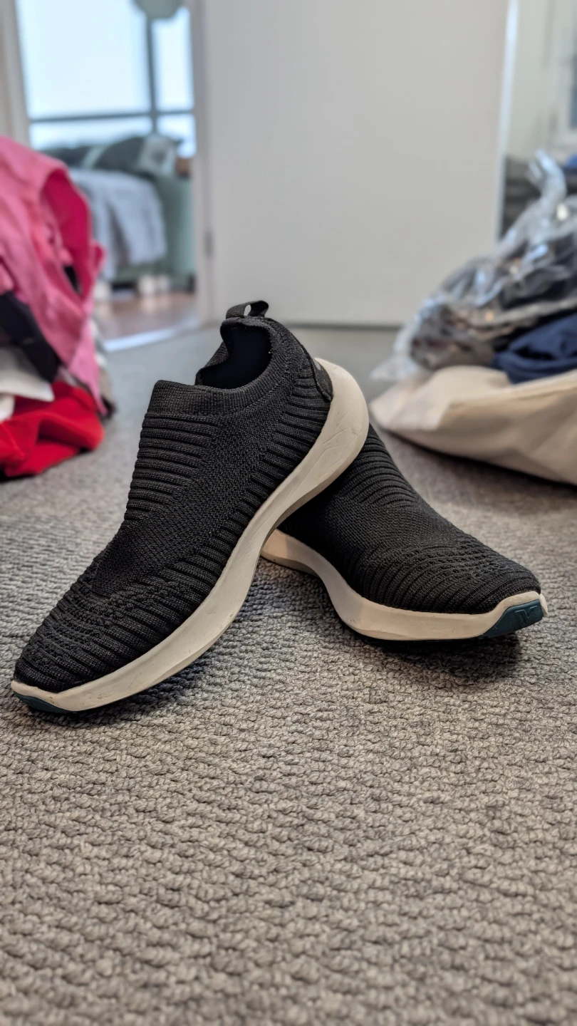 Vessi Everyday Move Slip-On Shoes (W8 Black)