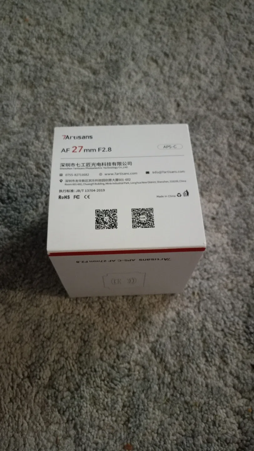 7Artisans AF 27mm F2.8 Lens - Like New! image indicator(3)