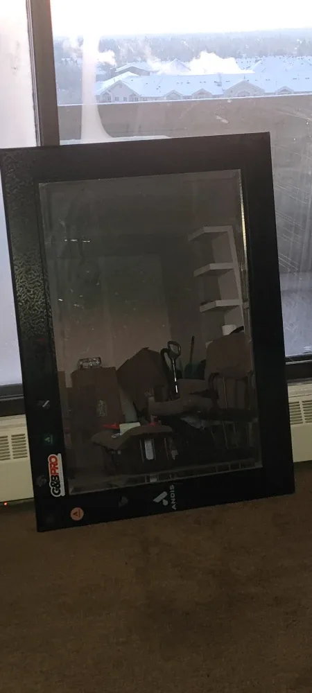 Large Black Framed Mirror