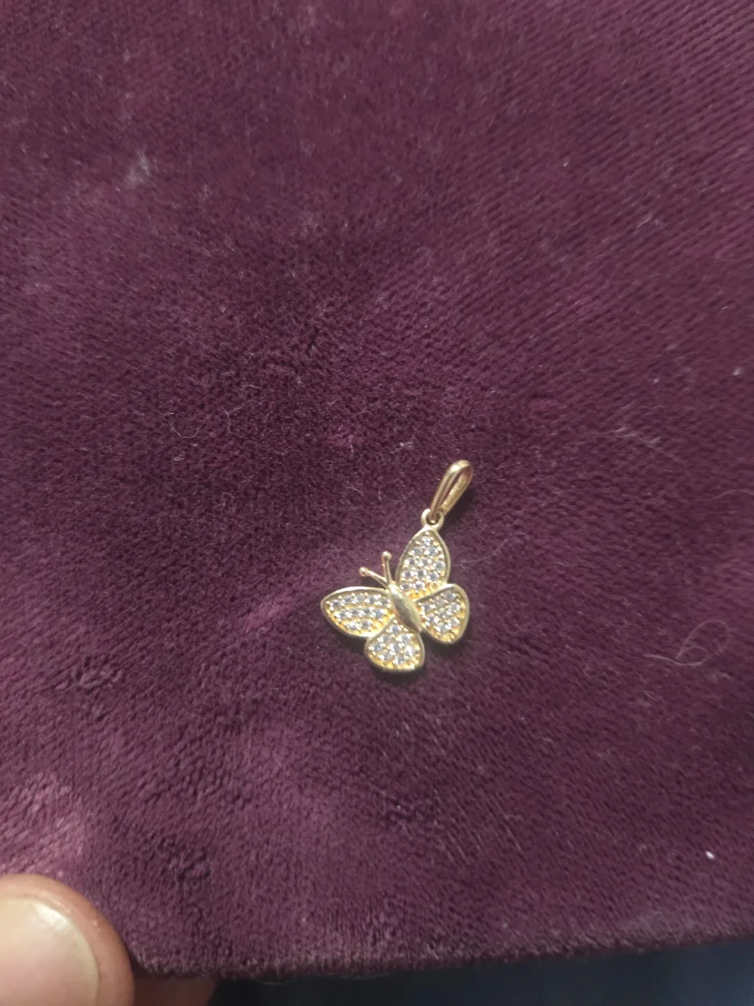 Butterfly Pendant 10k yellow gold