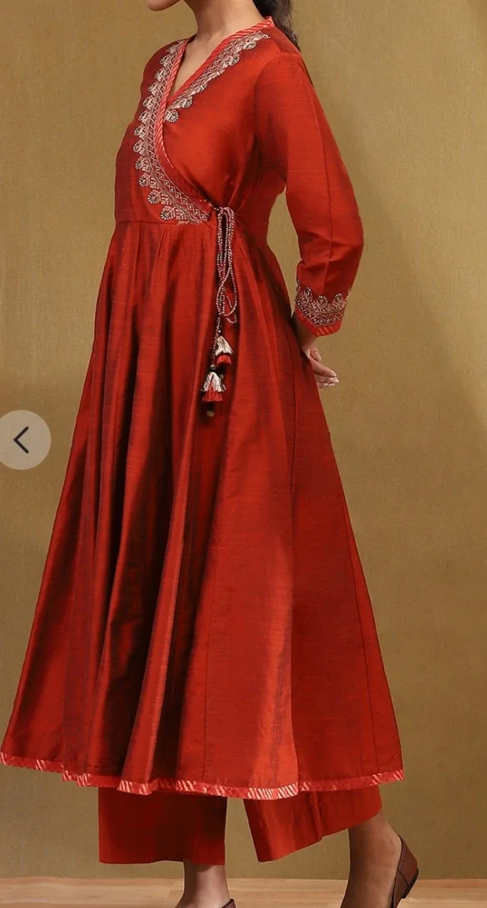 🥕 BRAND NEW BIBA brand anarkali Dress/salwar, party & Dupatta image indicator(3)