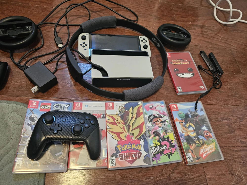 Nintendo Switch OLED Bundle with Games & Accessories - photo 2