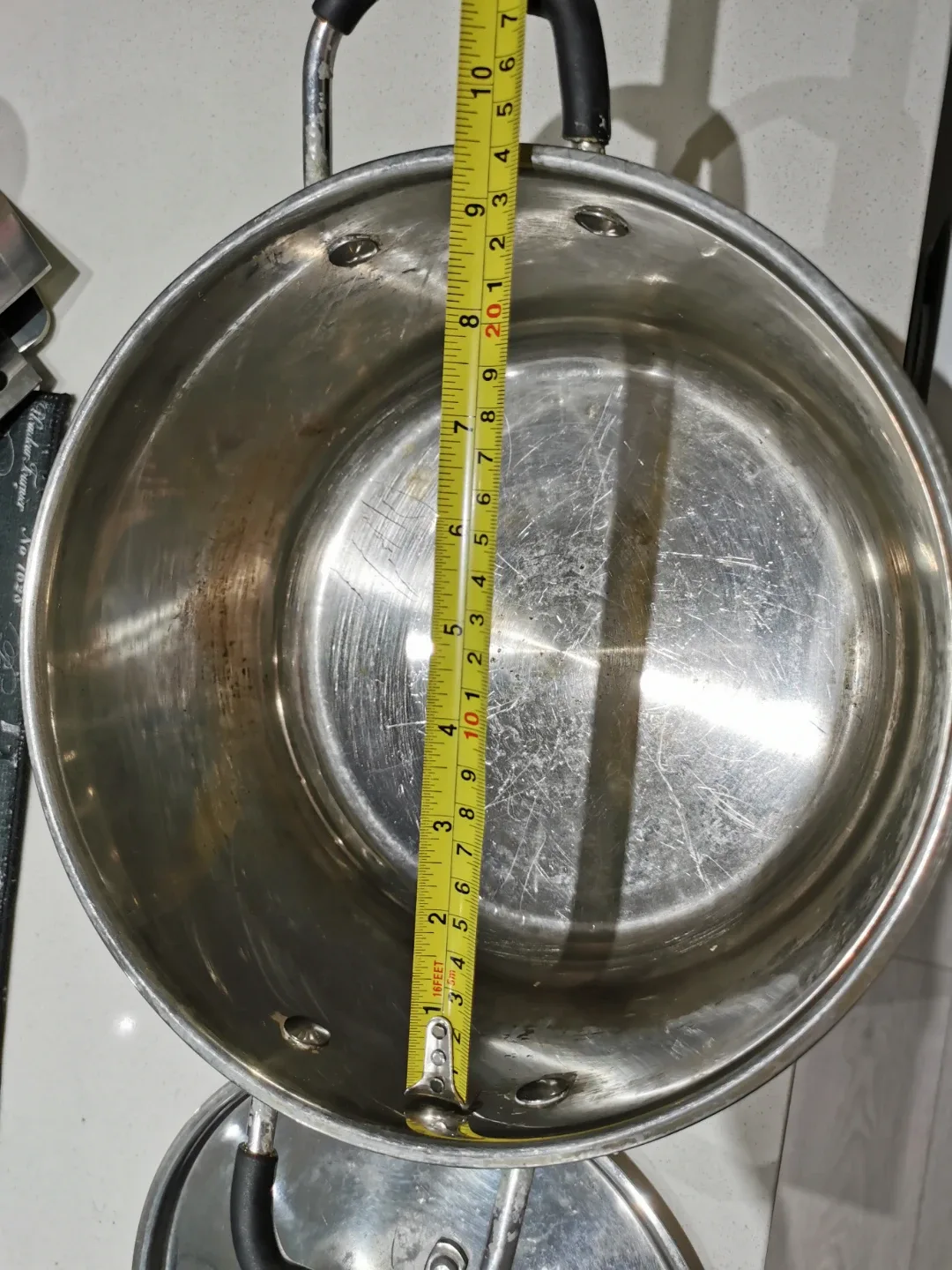 Stainless Steel Stock Pot with Lid image indicator(5)