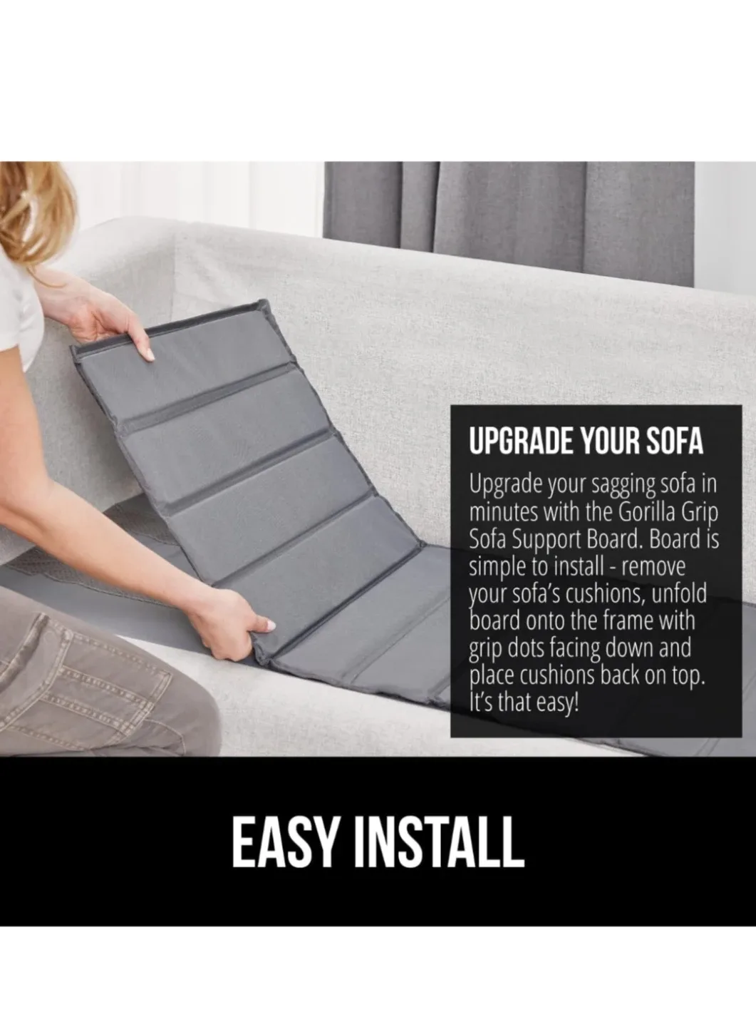 Gorilla Grip Couch Cushion Support - Grey image indicator(5)
