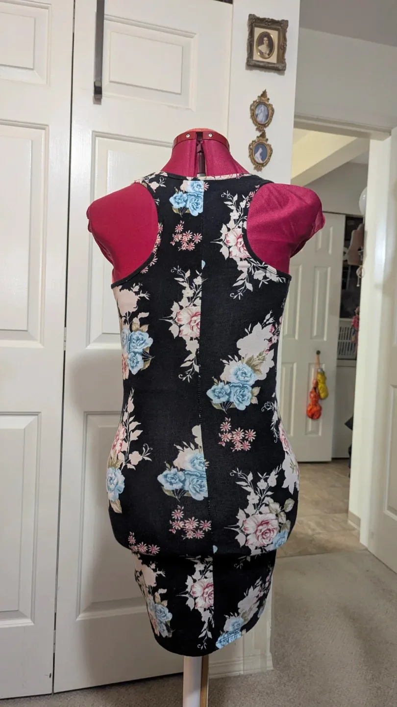 Floral Print Tank Dress image indicator(2)
