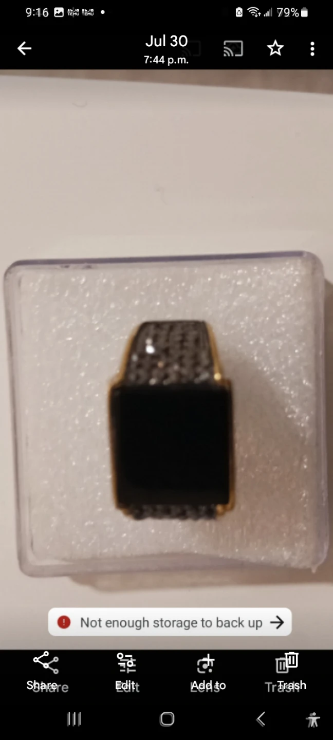 Men ring black good gift 🧧 🎁valentines
