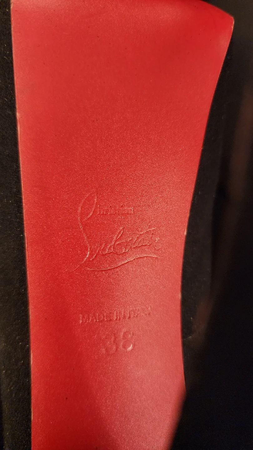 Christian Louboutin Black Ankle Boots - Size 38