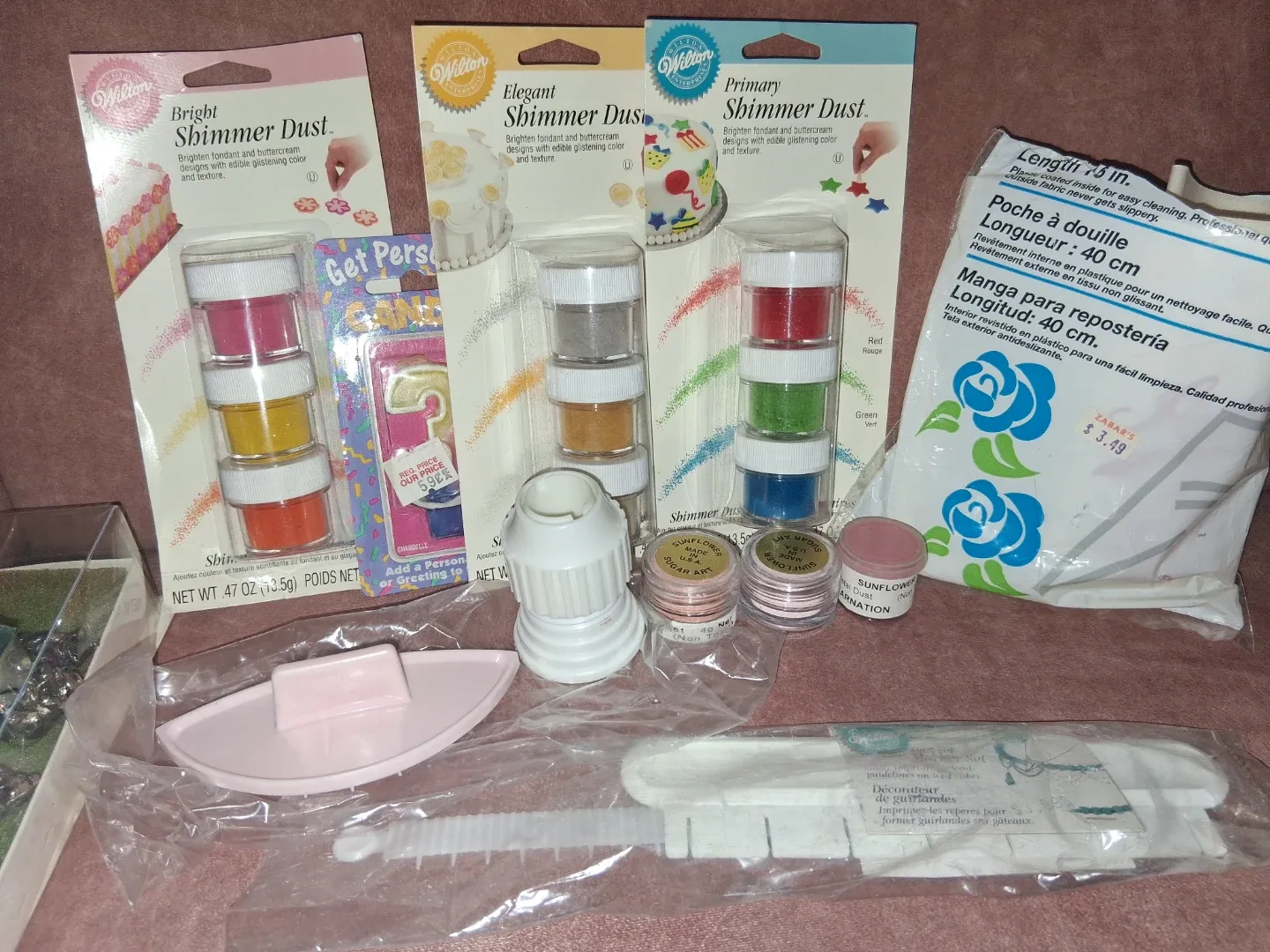 Wilton, Sunflower, Squires Glitter & Shimmer Dust,16"Pastry Bag🥕 image indicator(2)