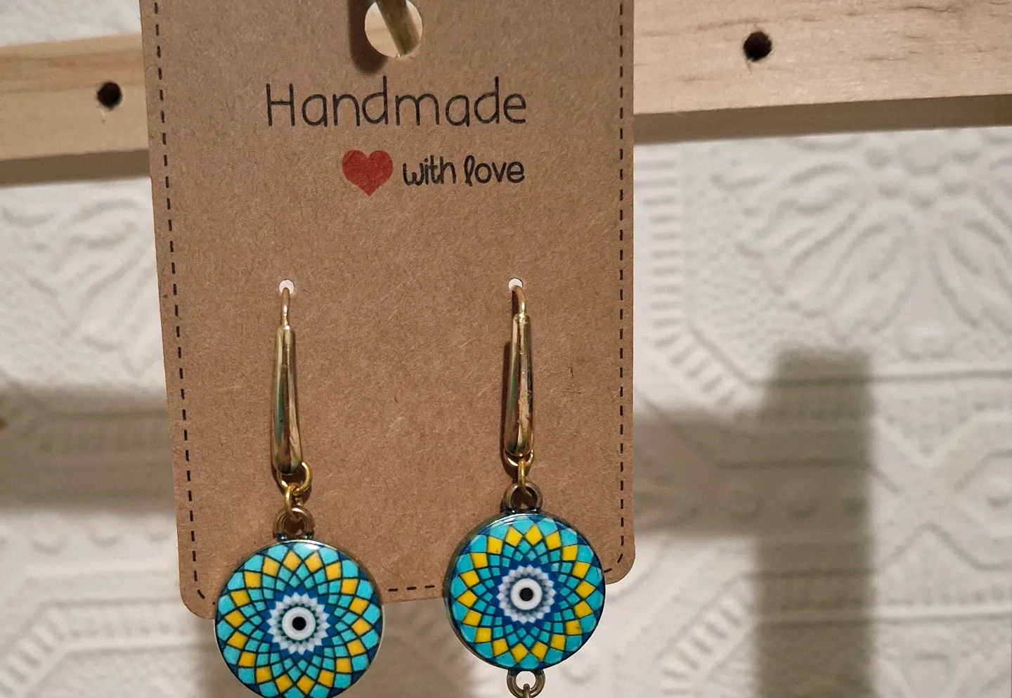 Handmade Yellow Tassel Earrings