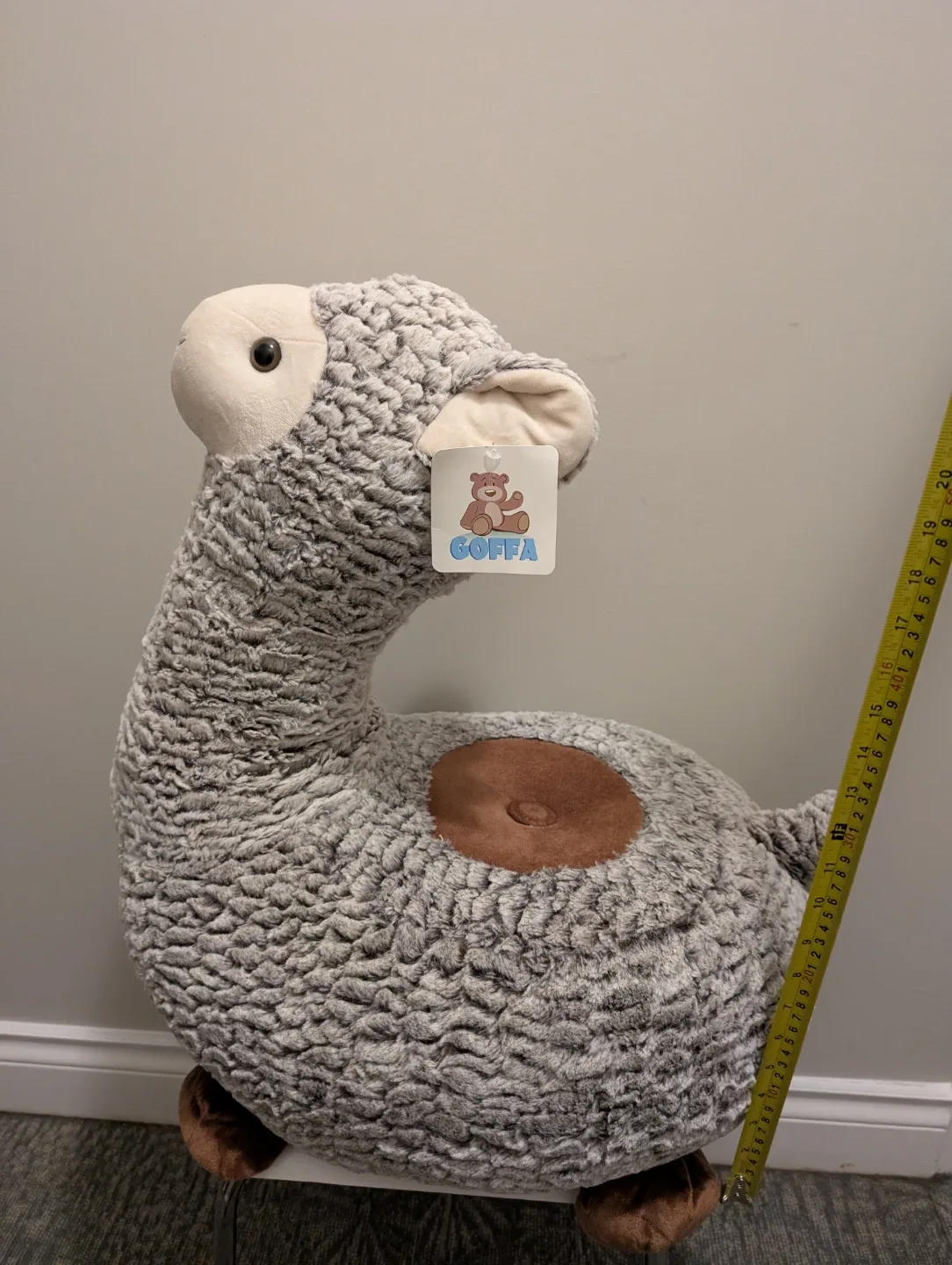 GOFFA Grey Alpaca Plush image indicator(3)