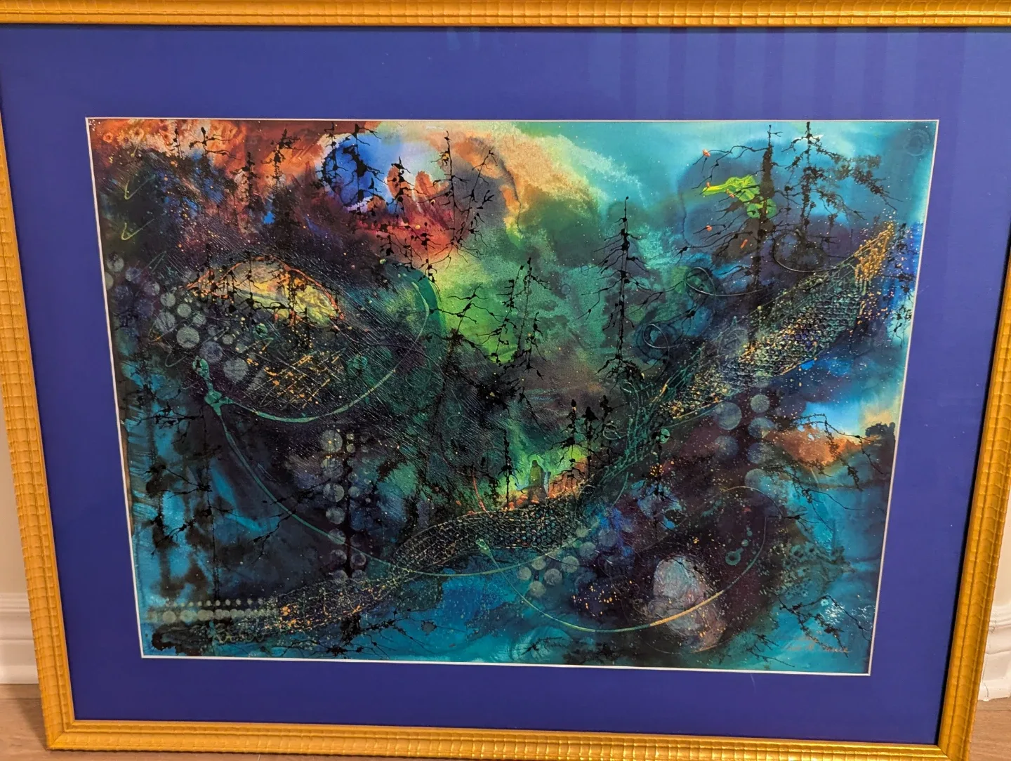 Framed Watercolour by Sheila image indicator(3)