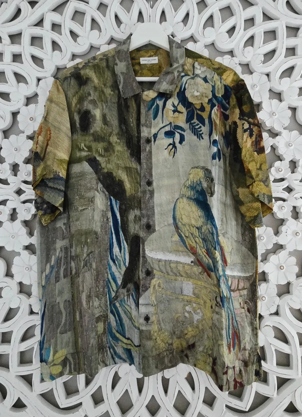 Dries Van Noten Parrot Print Shirt Size 50