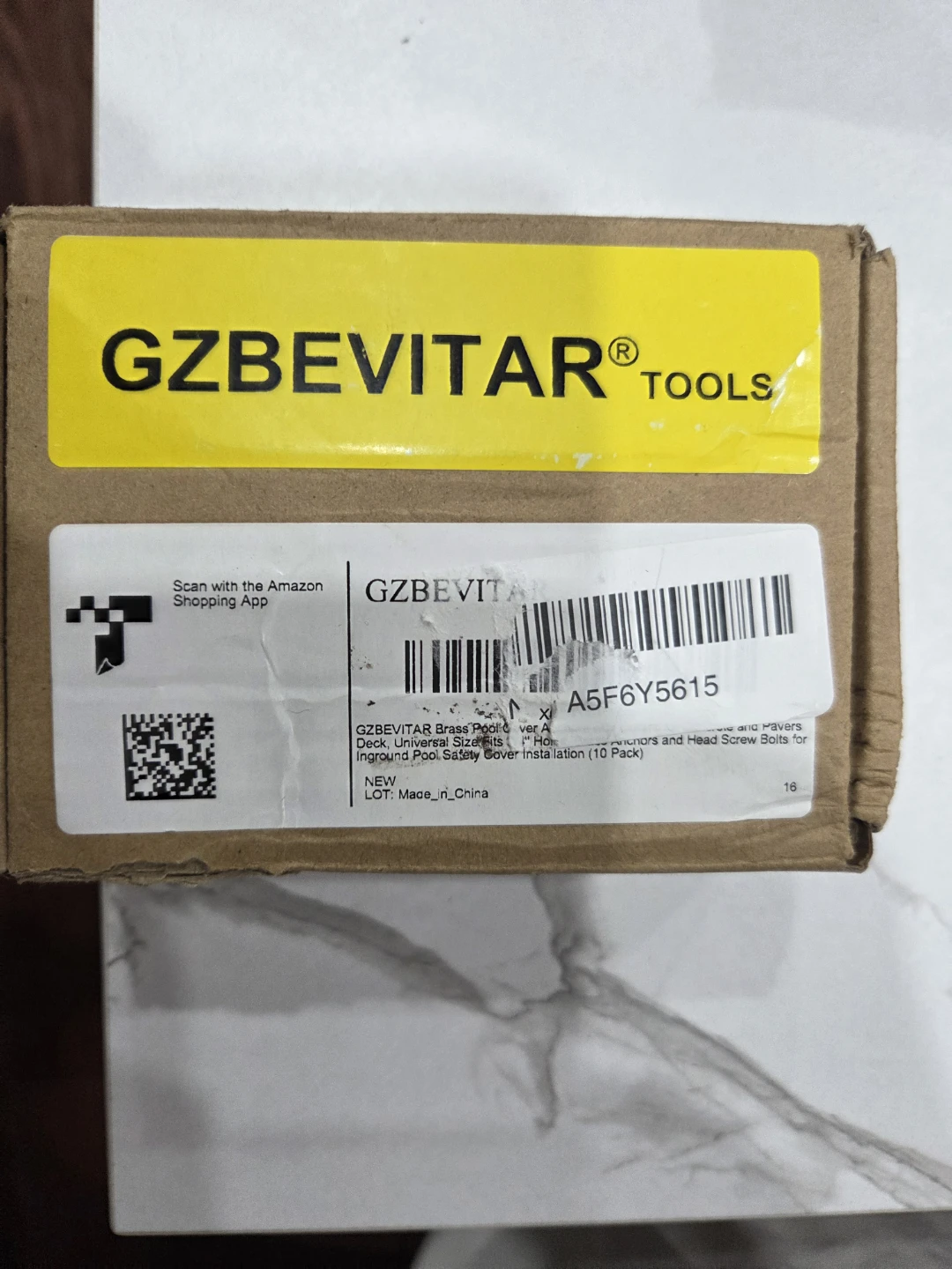 New GZBEVITAR Brass Pool Safety Cover Anchors (9 Pack)