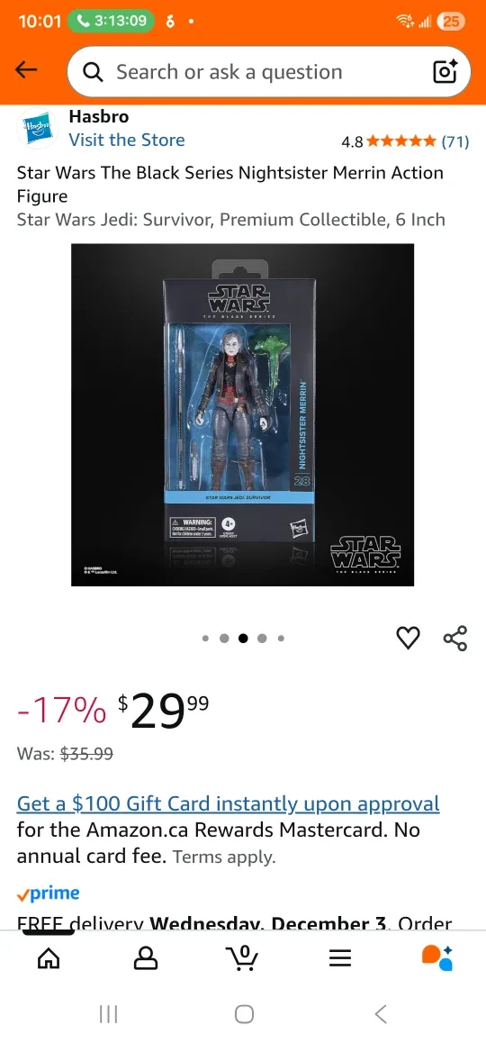 New Star Wars Nightsister Merrin Action Figure image indicator(2)