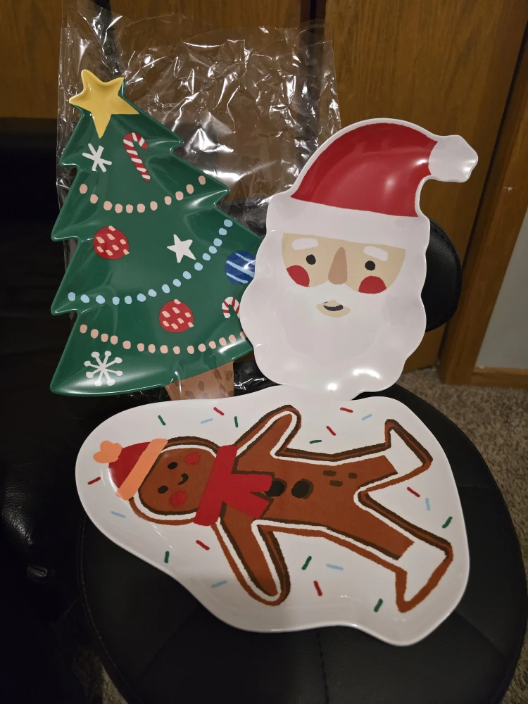 Christmas Holiday Serving Plates - New