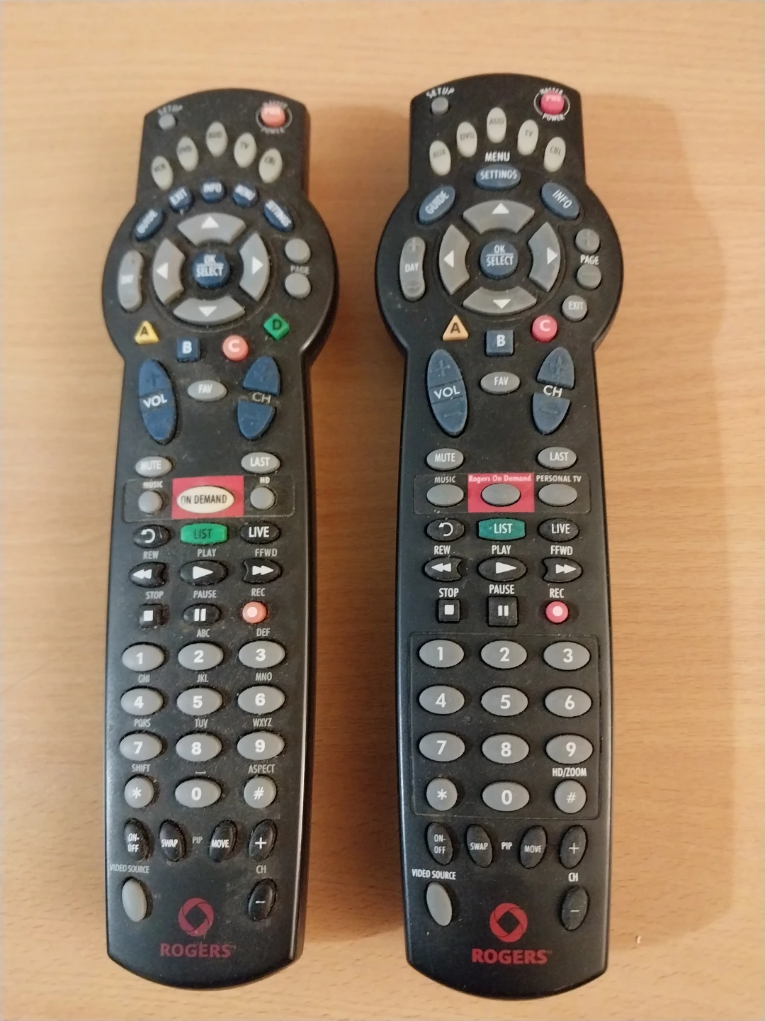 2 Rogers Remote Control available. $10. EACH. Non-negotiable.