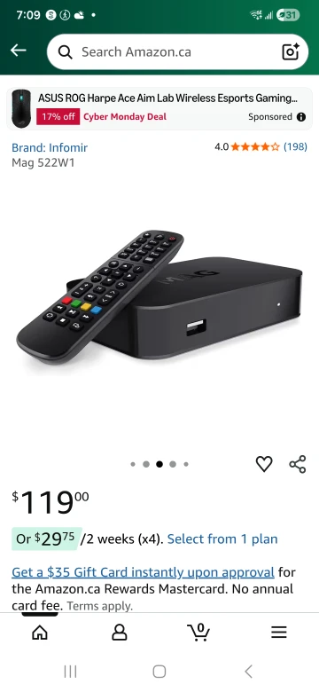Infomir MAG322W1 Set-Top Box - Like New! - photo 4