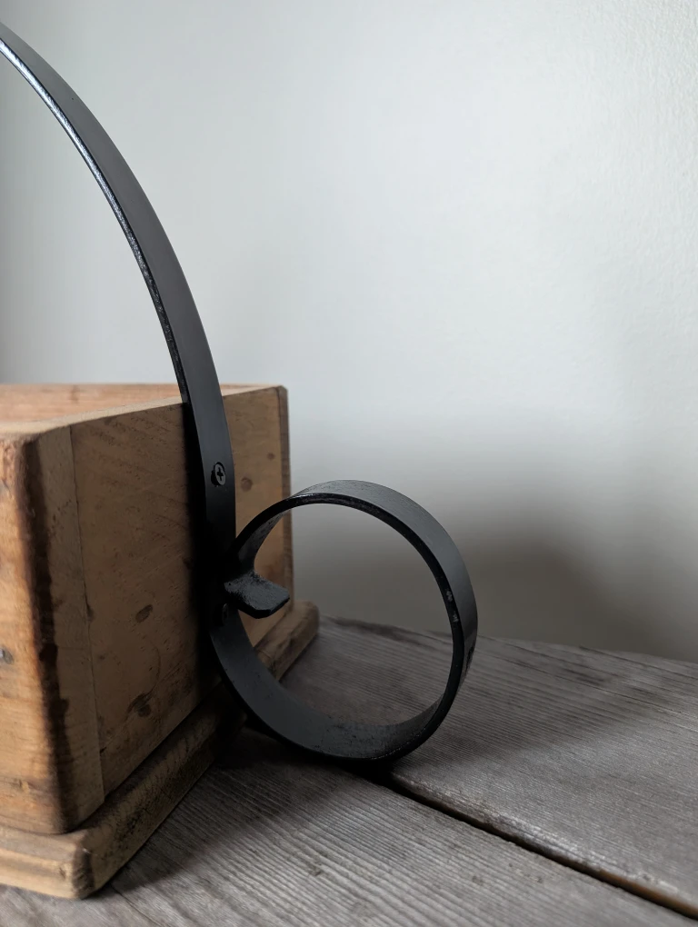 Wooden Box with Metal Handle - photo 3