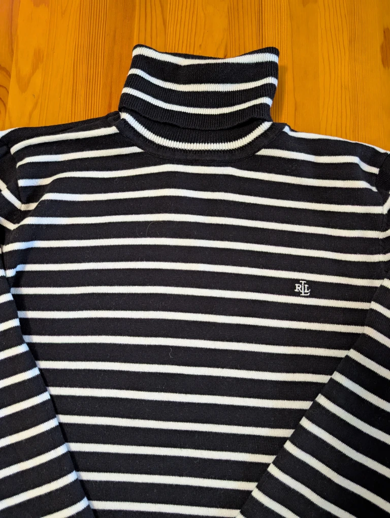 Ralph Lauren Striped Turtleneck - Size L - photo 4