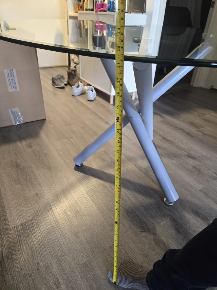 48" Round Glass Dining Table (for 6) - photo 4