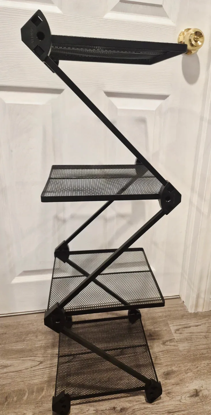 Vertical 4 Tier Storage/Shoe Organizer Metal Rack image indicator(3)