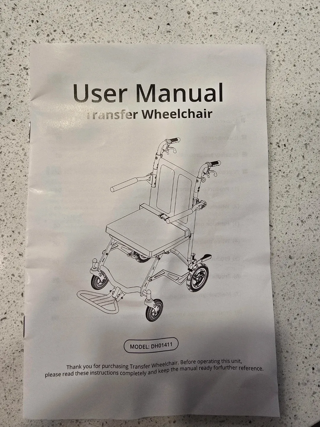 Transport Transfer Wheelchair Model DH01411 image indicator(3)
