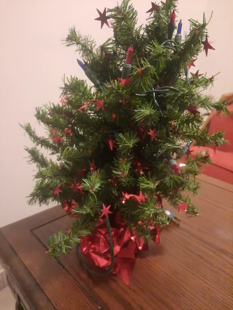 Table-Top Decorated Christmas Tree