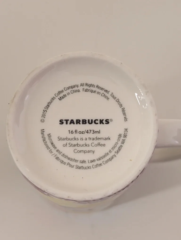 Starbucks Lemon Pattern Mug - 16 fl oz