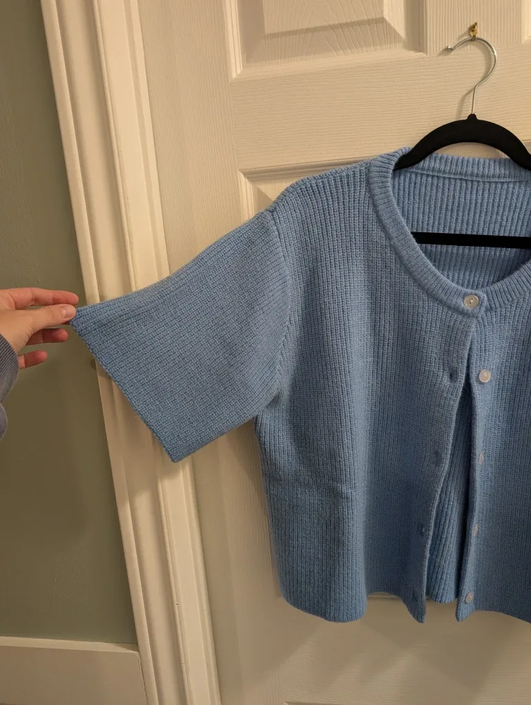 New Blue Knit Cardigan image indicator(2)