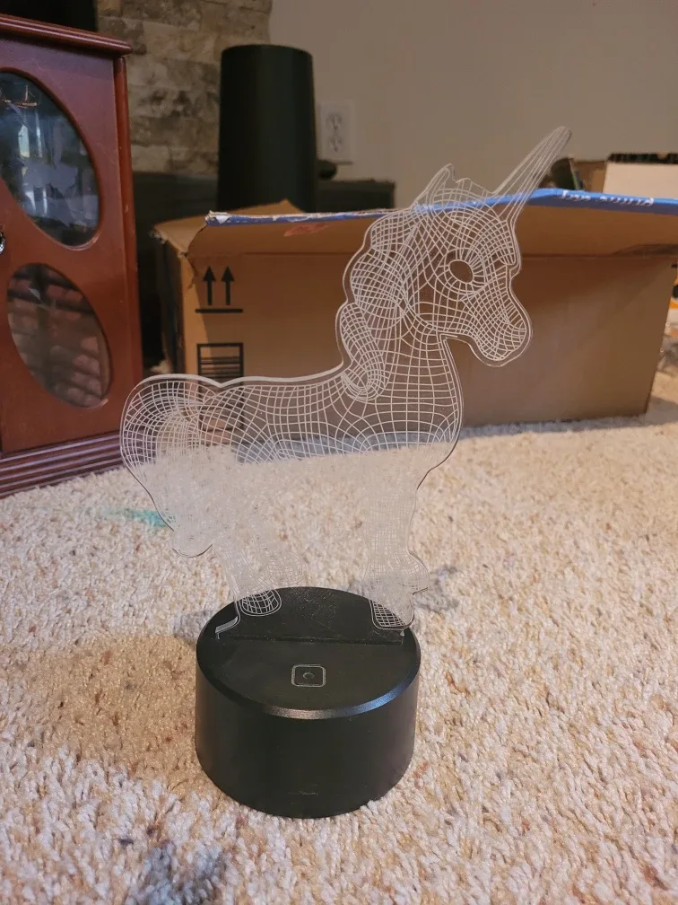 Unicorn 3D Illusion LED Desk Lamp