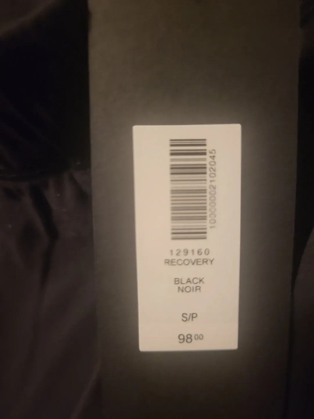 Gilden Recovery Black Pants - Size S