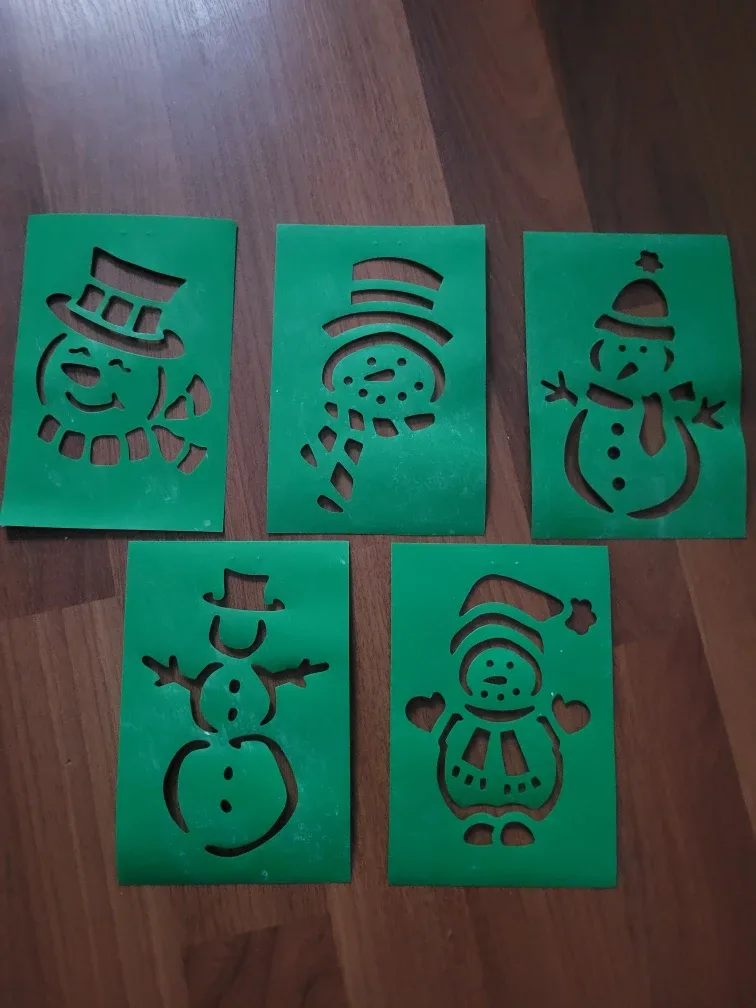 Snowman Stencils - Set of 5