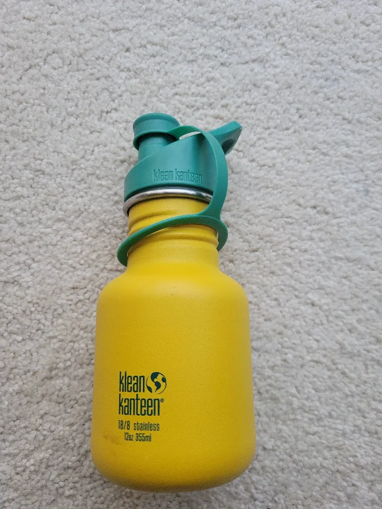 Klean Kanteen 12oz Yellow Kids Water Bottle