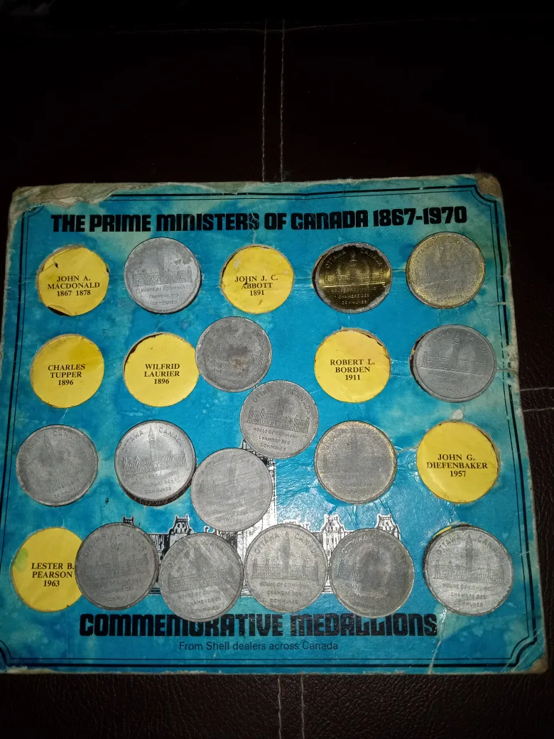 The Prime Ministers of Canada 1867-1970 Medallions image indicator(2)