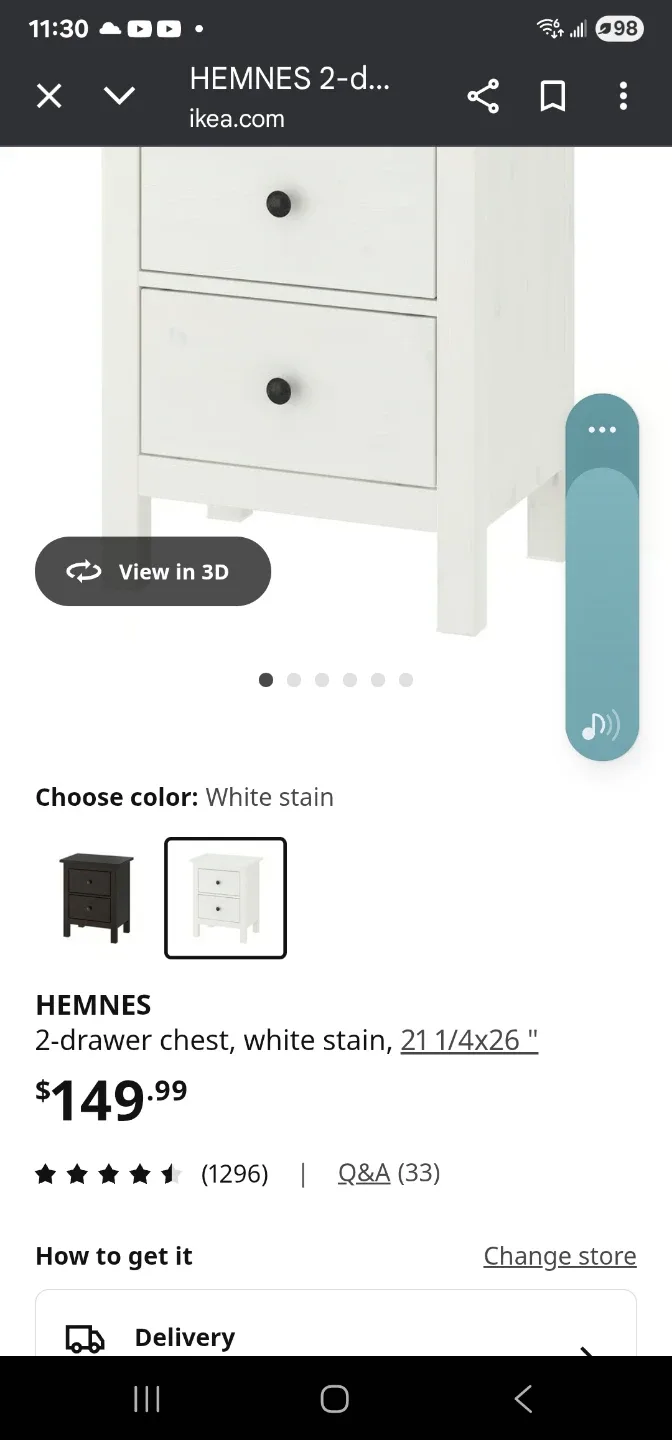 Ikea dresser 2 nighg stands and mirror image indicator(8)